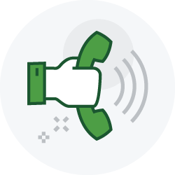 Go Auto Insurance: An image of a hand holding a green phone.